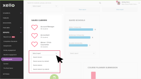 Select Report under Saved careers